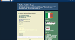 Desktop Screenshot of italianmachineshops.blogspot.com