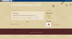 Desktop Screenshot of ieatsnowmanpoop.blogspot.com