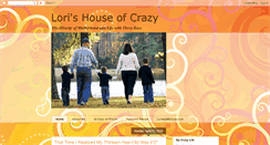 Desktop Screenshot of lorishouseofcrazy.blogspot.com