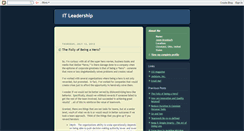 Desktop Screenshot of itleader.blogspot.com