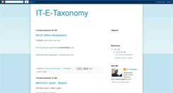 Desktop Screenshot of it-e-taxonomy.blogspot.com