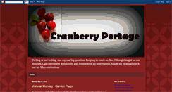 Desktop Screenshot of cranberryportage.blogspot.com