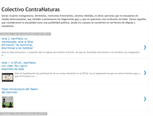 Tablet Screenshot of colectivocontranaturas.blogspot.com