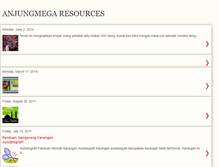 Tablet Screenshot of anjungmega.blogspot.com