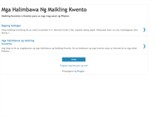 Tablet Screenshot of halimbawangmaiklingkwento.blogspot.com