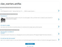 Tablet Screenshot of clan-warriors-antifas.blogspot.com