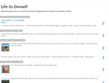 Tablet Screenshot of life-its-ownself.blogspot.com