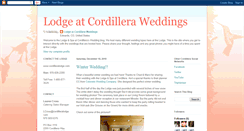 Desktop Screenshot of cordilleraweddings.blogspot.com