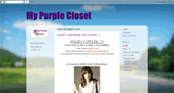 Desktop Screenshot of mypurplecloset.blogspot.com