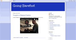 Desktop Screenshot of goingbarefoot.blogspot.com