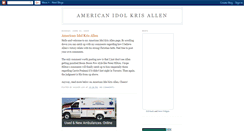 Desktop Screenshot of american-idol-kris-allen.blogspot.com