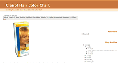 Desktop Screenshot of clairol-hair-color-chart.blogspot.com