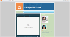 Desktop Screenshot of kreatywnarodzina.blogspot.com