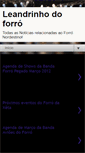 Mobile Screenshot of leandrinhodoforro.blogspot.com