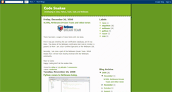 Desktop Screenshot of codesnakes.blogspot.com