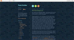 Desktop Screenshot of fetalknitter.blogspot.com