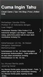 Mobile Screenshot of cuma-ingintahu.blogspot.com
