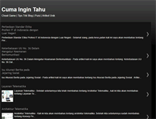 Tablet Screenshot of cuma-ingintahu.blogspot.com