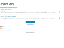 Tablet Screenshot of ancientchinanotes.blogspot.com