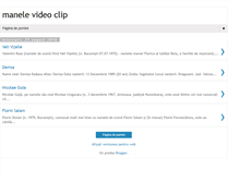 Tablet Screenshot of manelevideoclip.blogspot.com