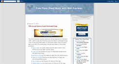 Desktop Screenshot of free-piano-sheet-music.blogspot.com