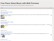 Tablet Screenshot of free-piano-sheet-music.blogspot.com