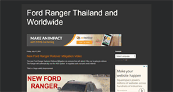 Desktop Screenshot of ford-ranger-thailand.blogspot.com