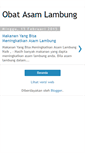 Mobile Screenshot of obatasamlabungme.blogspot.com