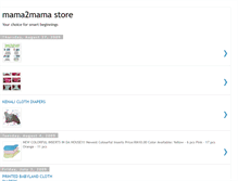 Tablet Screenshot of mama2mamastore.blogspot.com