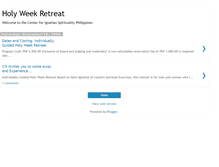 Tablet Screenshot of holyweekretreat.blogspot.com
