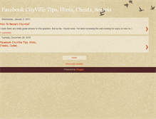 Tablet Screenshot of facebookcityvillemayor.blogspot.com