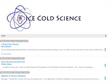 Tablet Screenshot of icecoldscience.blogspot.com