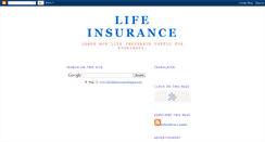 Desktop Screenshot of gellifeinsurance.blogspot.com