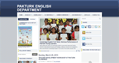 Desktop Screenshot of pakturkenglish.blogspot.com