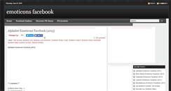 Desktop Screenshot of emoticons-facebook.blogspot.com