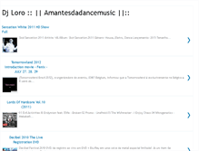 Tablet Screenshot of amantesdadancemusic.blogspot.com