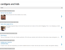 Tablet Screenshot of cardigans-and-kids.blogspot.com