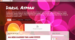 Desktop Screenshot of darulayman.blogspot.com