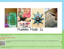 Tablet Screenshot of mummamadeit.blogspot.com