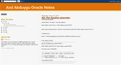 Desktop Screenshot of oracledatabasenotes.blogspot.com