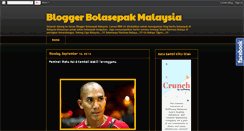 Desktop Screenshot of bloggerbolasepakmalaysia.blogspot.com