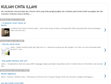 Tablet Screenshot of kuliahcintaillahi.blogspot.com