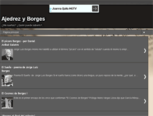 Tablet Screenshot of ajedrezyborges.blogspot.com