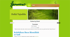 Desktop Screenshot of hafizitajuddin.blogspot.com