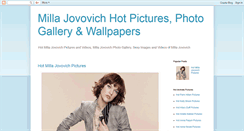 Desktop Screenshot of hotmillajovovichpics.blogspot.com