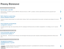 Tablet Screenshot of procesybiznesowe.blogspot.com