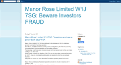 Desktop Screenshot of manorroselimitedfraud.blogspot.com