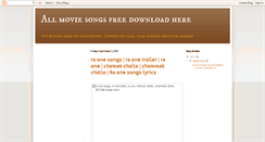 Desktop Screenshot of allmoviesongsdownloadhere.blogspot.com