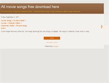 Tablet Screenshot of allmoviesongsdownloadhere.blogspot.com