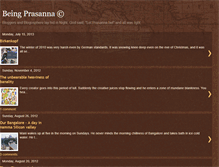 Tablet Screenshot of beingprasanna.blogspot.com